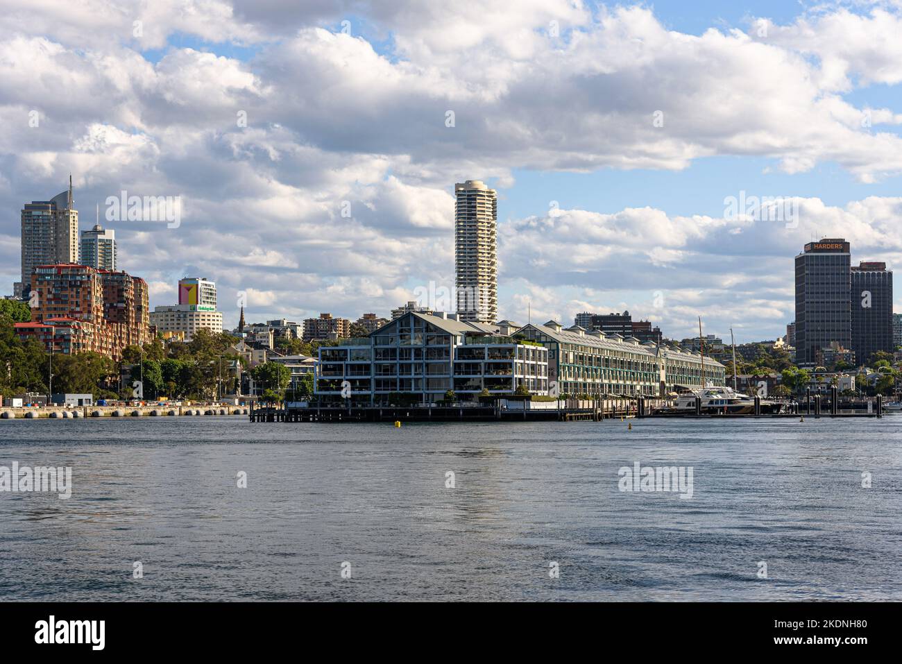 Finger Wharf a Woolloomooloo, Sydney, Australia Foto Stock