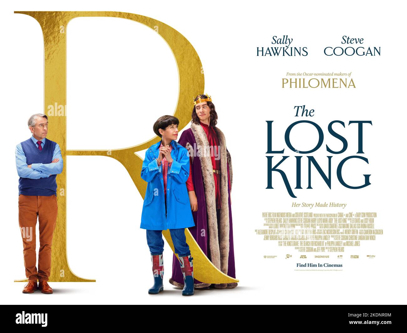 DATA DI USCITA: 7 ottobre 2022 TITOLO: The Lost King. CASA DI PRODUZIONE: BBC Films. DIRETTORE: Stephen Frears. TRAMA: Uno storico dilettante sfida l'establishment accademico stodgy nei suoi sforzi per trovare i resti del re Riccardo III, che sono stati persi per oltre 500 anni. STARRING: STEVE COOGAN come John Langley, SALLY HAWKINS come Philippa Langley, HARRY LLOYD come Richard III (Credit Image: © BBC Films/Entertainment Pictures) Foto Stock