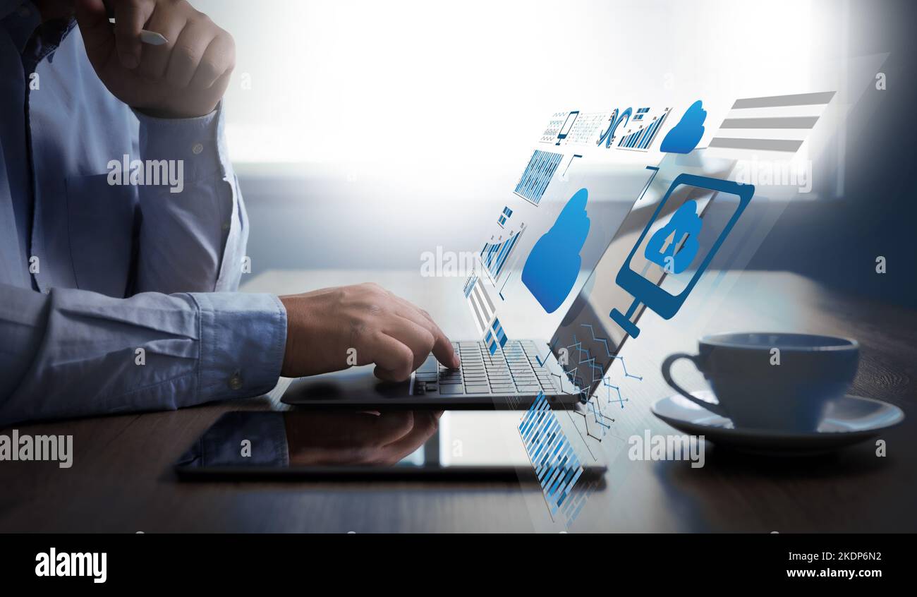 LIVE STREAMING Backup Download digitale di elaborazione un trasferimento dei dati , il download di streaming Foto Stock