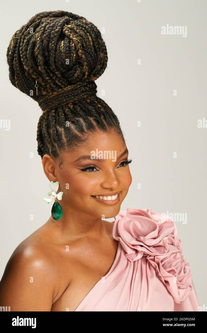 New York, NY, Stati Uniti. 7th Nov 2022. Halle Bailey in arrivo per 2022 CFDA Fashion Awards - parte 2, Cipriani South Street, New York, NY 7 novembre 2022. Credit: Kristin Callahan/Everett Collection/Alamy Live News Foto Stock