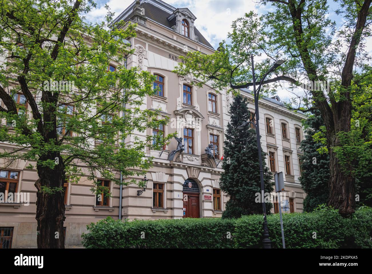 Tribunale regionale a Cieszyn città di confine in Polonia Foto Stock