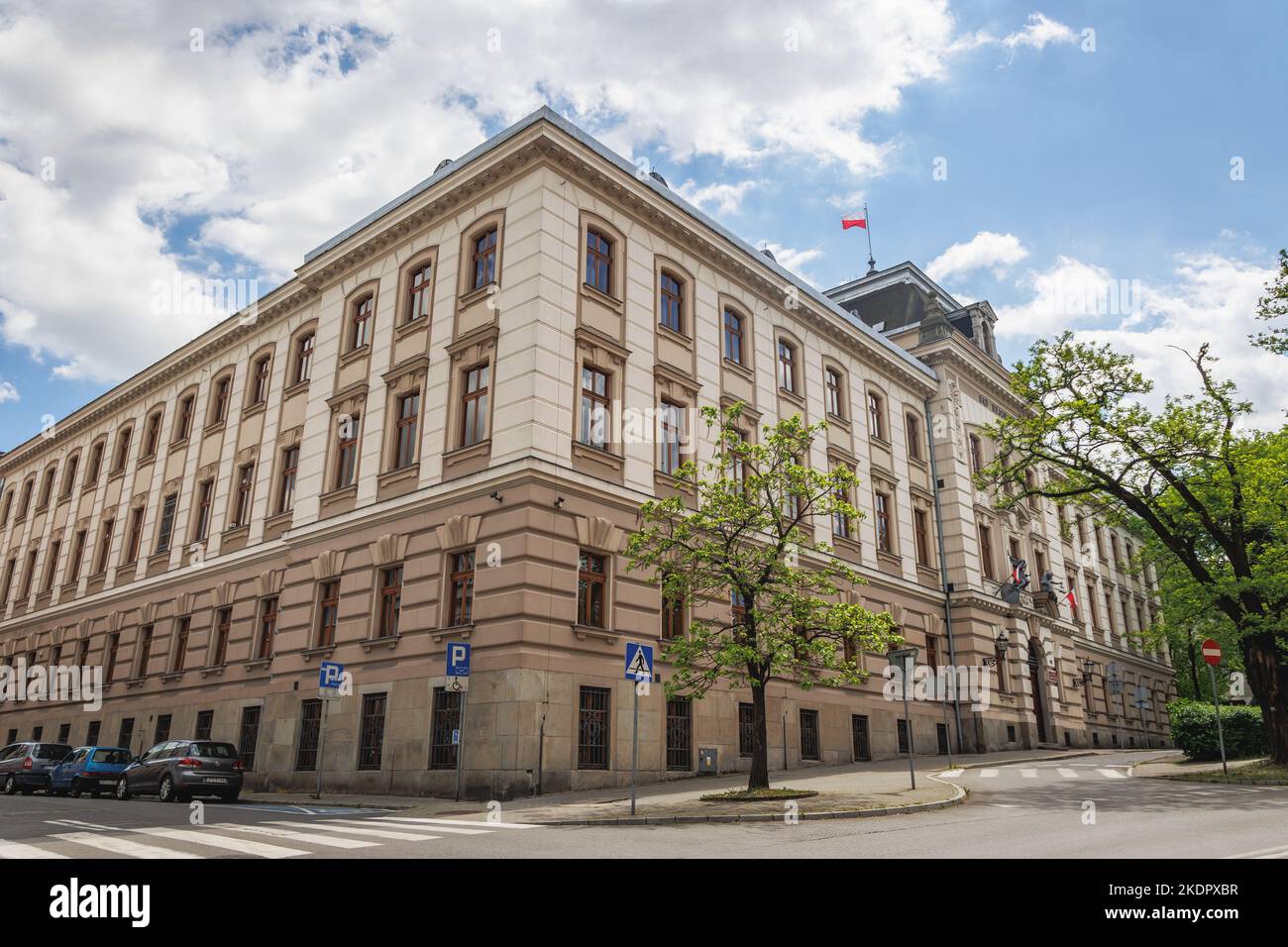 Tribunale regionale a Cieszyn città di confine in Polonia Foto Stock
