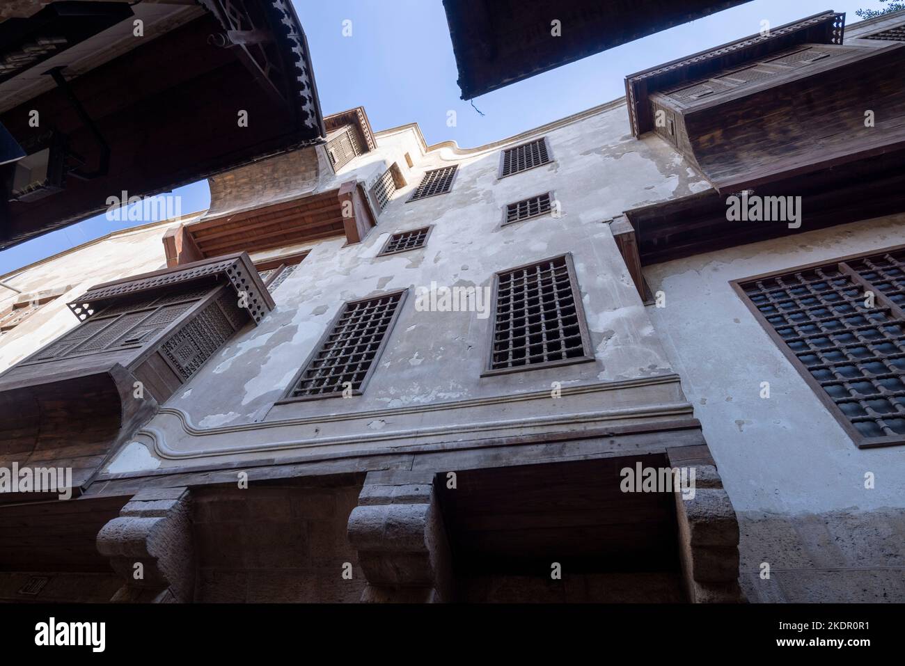 Casa di al-Suhaymi, costruita nel 1648, periodo ottomano, il Cairo, Egitto Foto Stock