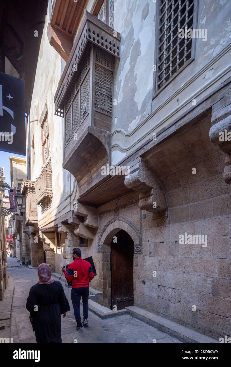 Casa di al-Suhaymi, costruita nel 1648, periodo ottomano, il Cairo, Egitto Foto Stock