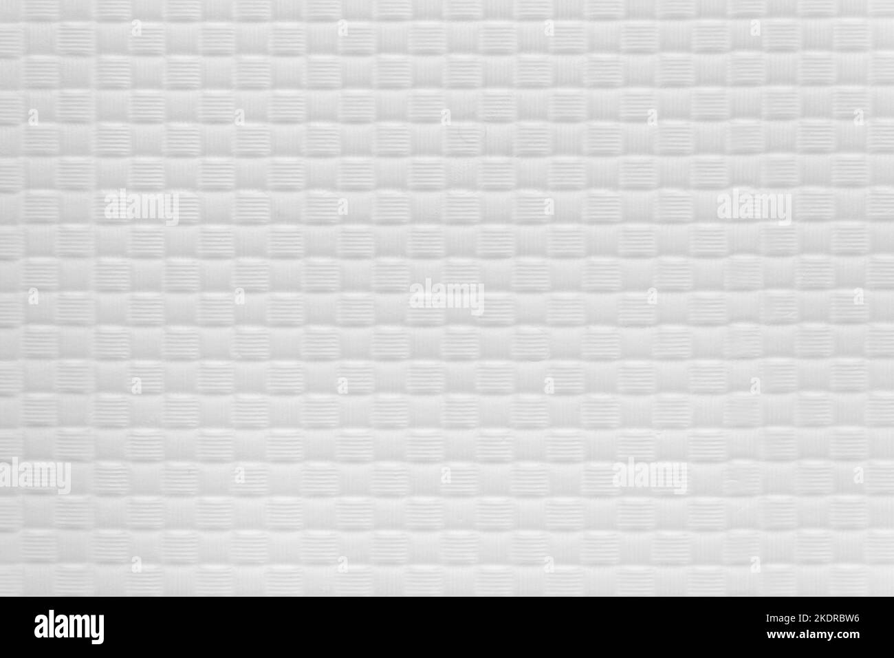 Mosaico motivo quadrato astratto luce bianco piastrelle sfondo texture design. Foto Stock