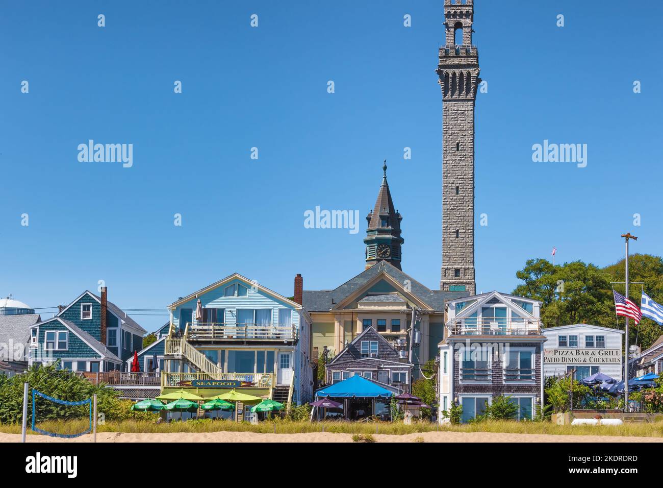 Provincetown, Massachusetts, USA - 14 settembre 2022: Pilgram monumento torre costruita tra il 1907 e il 1910 la più alta struttura interamente in granito del Foto Stock