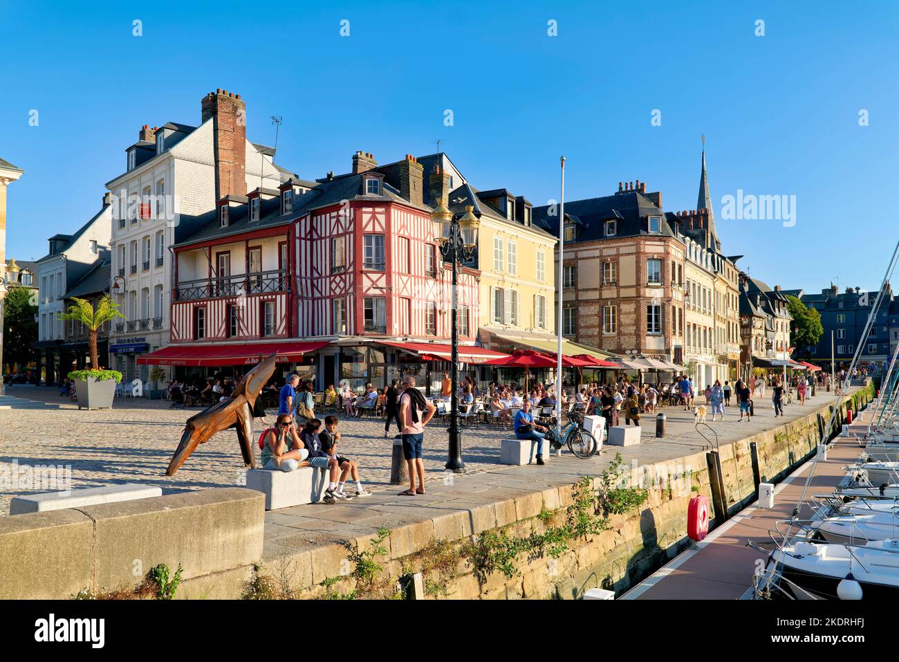 Honfleur Normandia Francia. Il porto Foto Stock