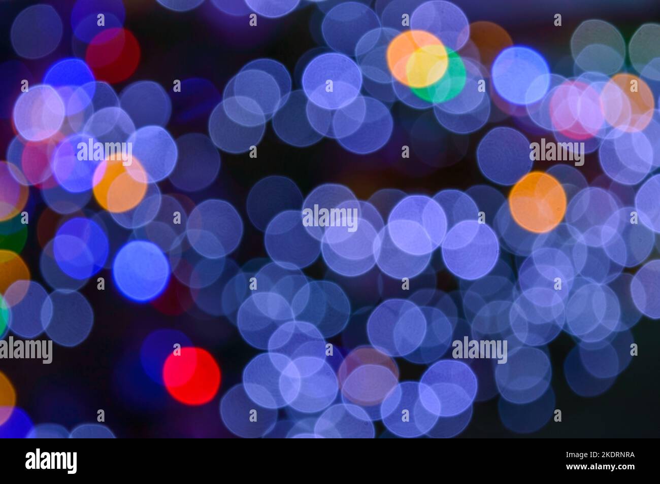 Sfondo di natale di offuscata bokeh luci Foto Stock