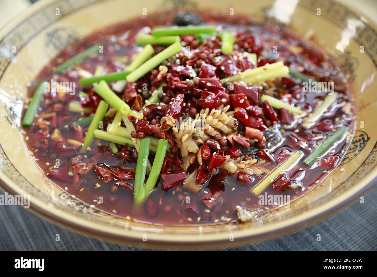 Chongqing anatra torta di sangue Foto Stock