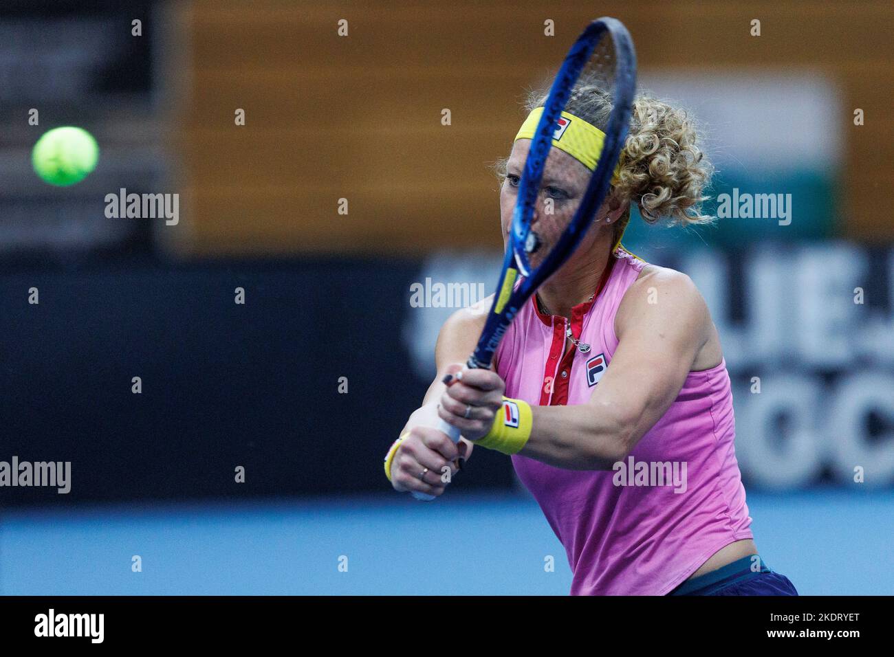 Rijeka, Croazia. 08th Nov 2022. Rijeka Croazia, 8 novembre 2022, Laura Siegemund di Germania durante un allenamento al Centro Sportivo Zamet il 8 novembre 2022 a Rijeka Croazia, in vista della partita di Billie Jean King Cup tra Croazia e Germania. Photo: Nel Pavletic/PIXSELL Credit: Pixsell photo & video agency/Alamy Live News Foto Stock