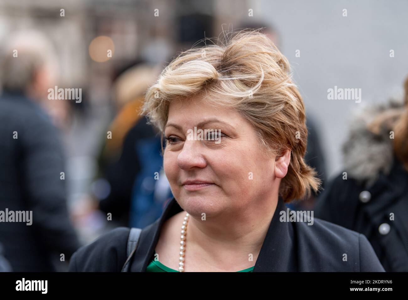 Londra, Regno Unito. 8th Nov 2022. I veterani dei test nucleari chiedono di essere riconosciuti 'medaglia di sminamento' protesta a Londra nella foto di Emily Thornberry MP a sostegno dei veterani Credit: Ian Davidson/Alamy Live News Foto Stock