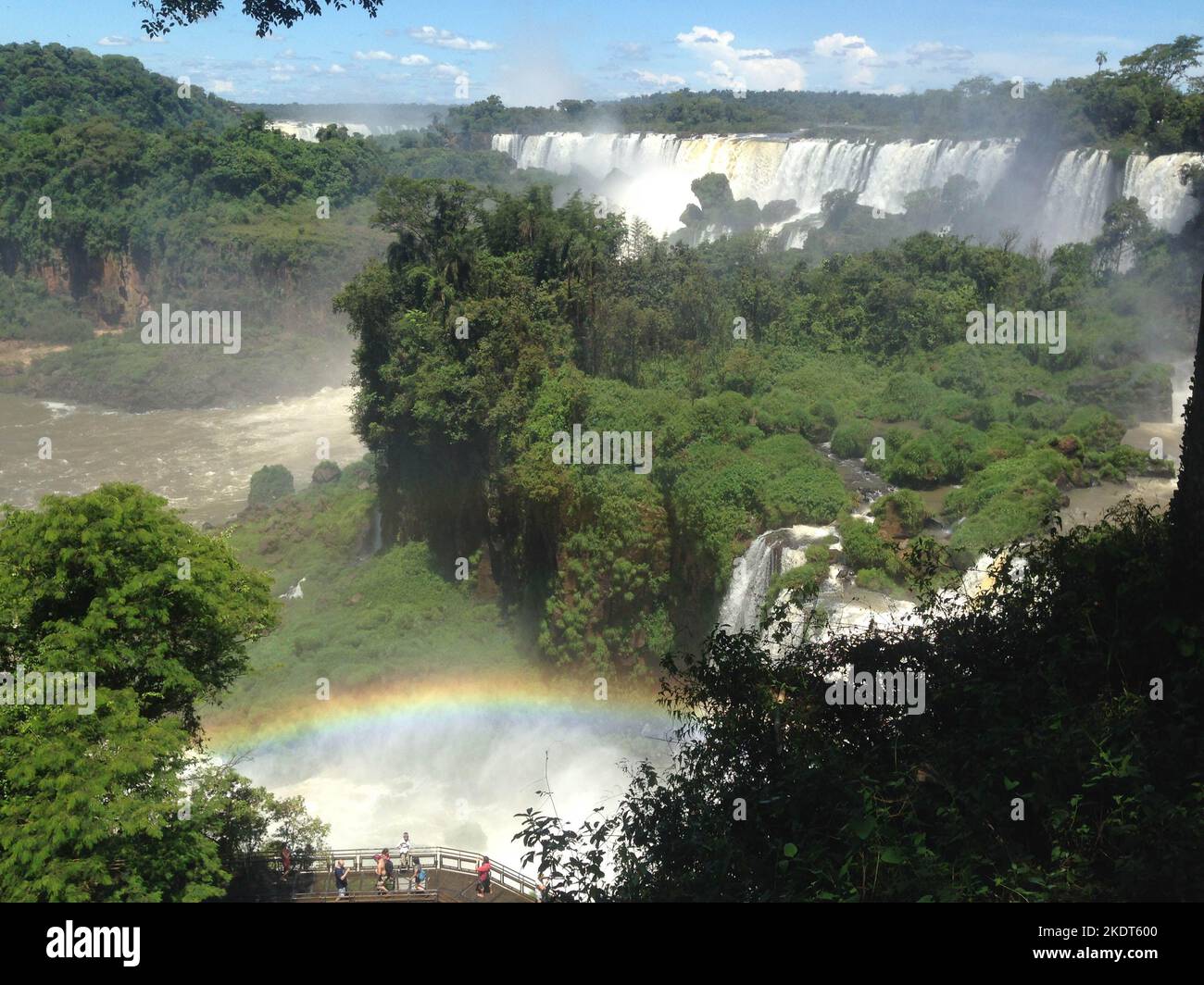 Rainbow a Iguazu Falls Foto Stock