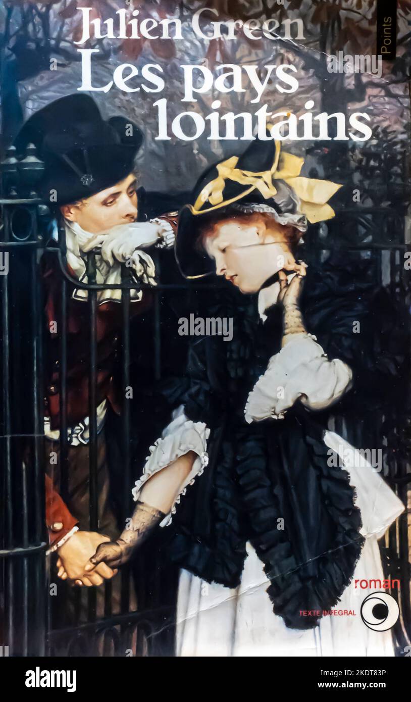 Les Pays Lointains Libro di Julien Green 1987 Foto Stock