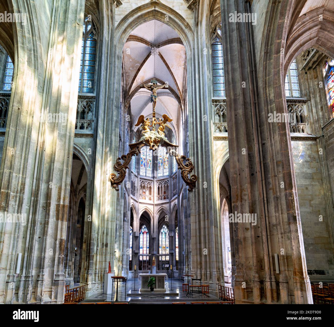 Rouen Normandia Francia. Chiesa di San Maclou Foto Stock