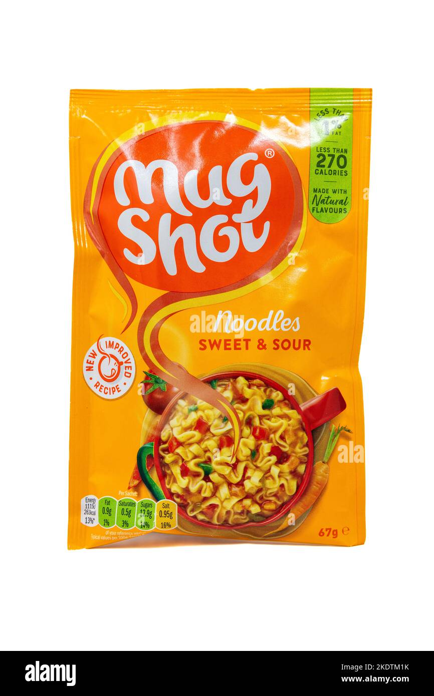 Mug Shot Sweet & Sour Noodles Foto Stock