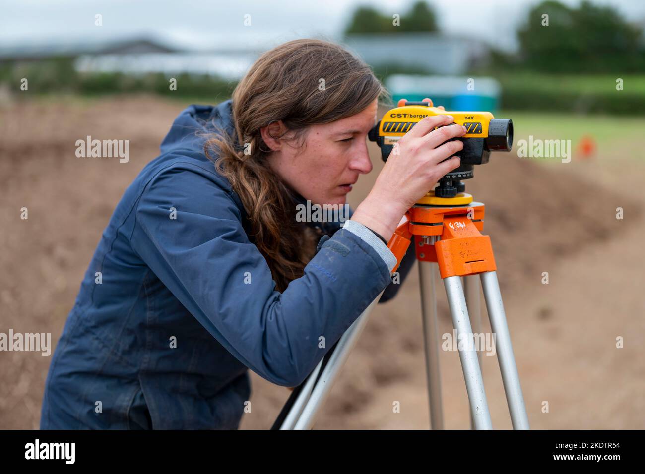 Foto di Jim Wileman - Ipplepen Archeology Site, Università di Exeter, 2019. Foto Stock