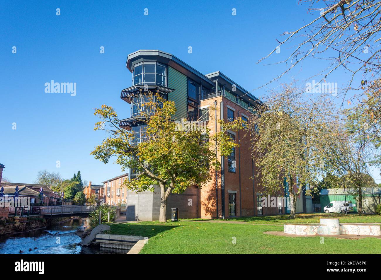 The Hub (National Center for Craft & Design), Navigation Wharf, Carre Street, Sleaford, Lincolnshire, Inghilterra, Regno Unito Foto Stock