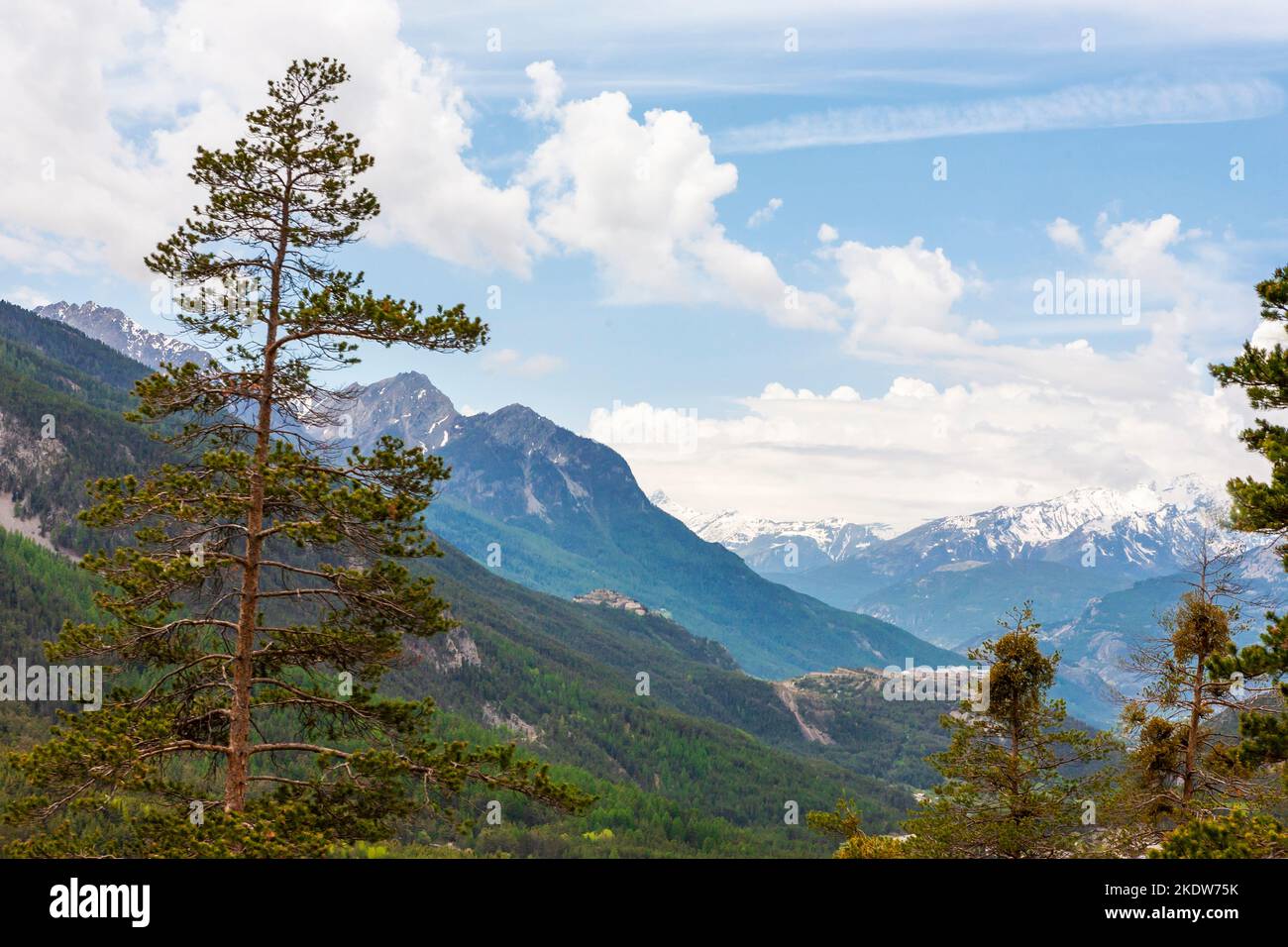 I forti di de l'infernet e des Têtes, costruito da Vauban per sorvegliare gli approcci a Briancon, Hautes-Alpes, Francia Foto Stock