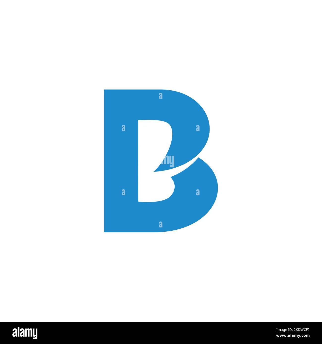 lettera bp curve collegate semplice vettore logo Illustrazione Vettoriale