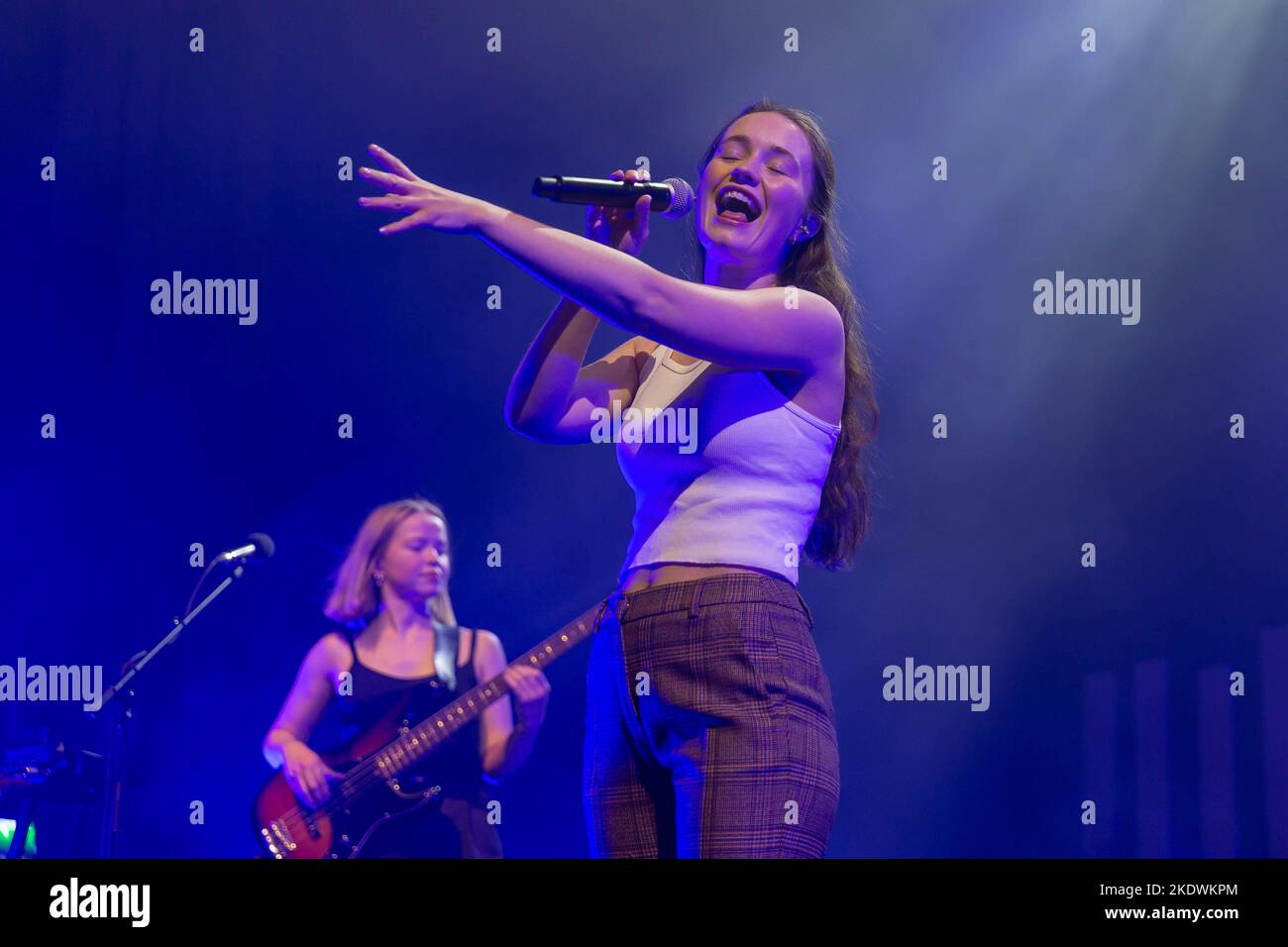 Edimburgo, Scozia 8th novembre 2022. Sigrid suona in una sala Usher a Edimburgo sulla gamba britannica del suo tour How To Let Go. Foto Stock