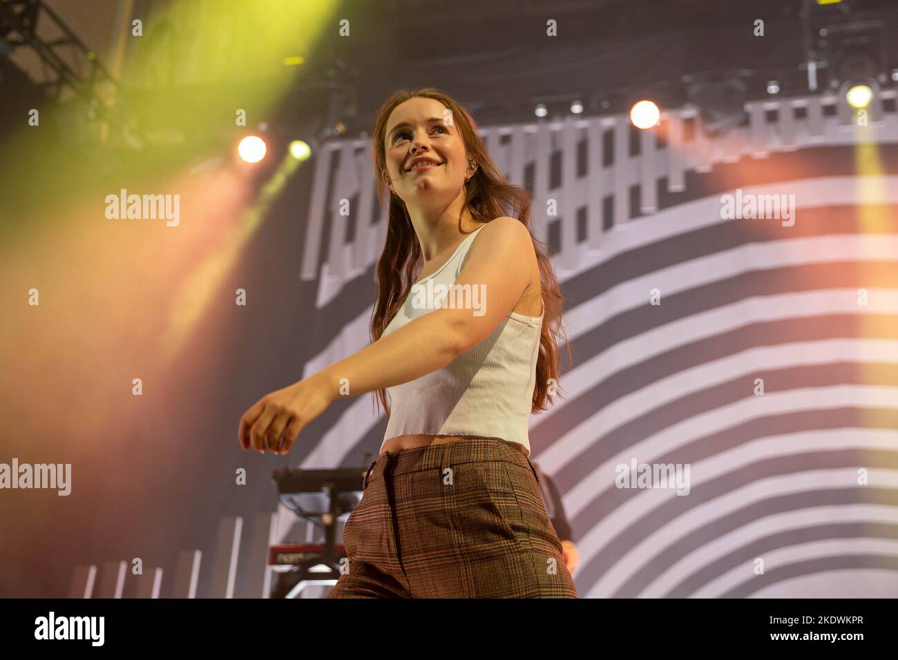 Edimburgo, Scozia 8th novembre 2022. Sigrid suona in una sala Usher a Edimburgo sulla gamba britannica del suo tour How To Let Go. Foto Stock