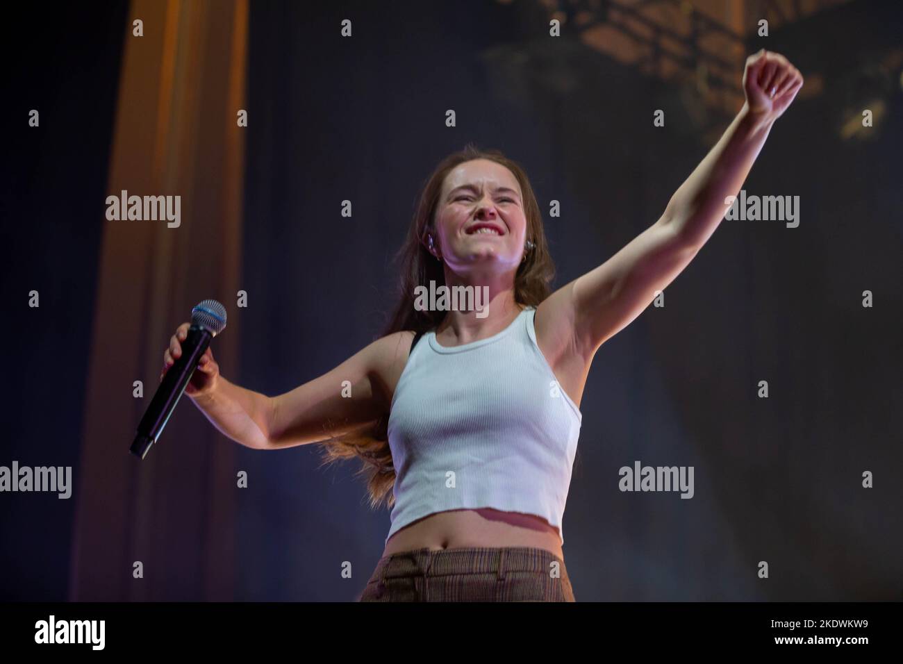 Edimburgo, Scozia 8th novembre 2022. Sigrid suona in una sala Usher a Edimburgo sulla gamba britannica del suo tour How To Let Go. Foto Stock