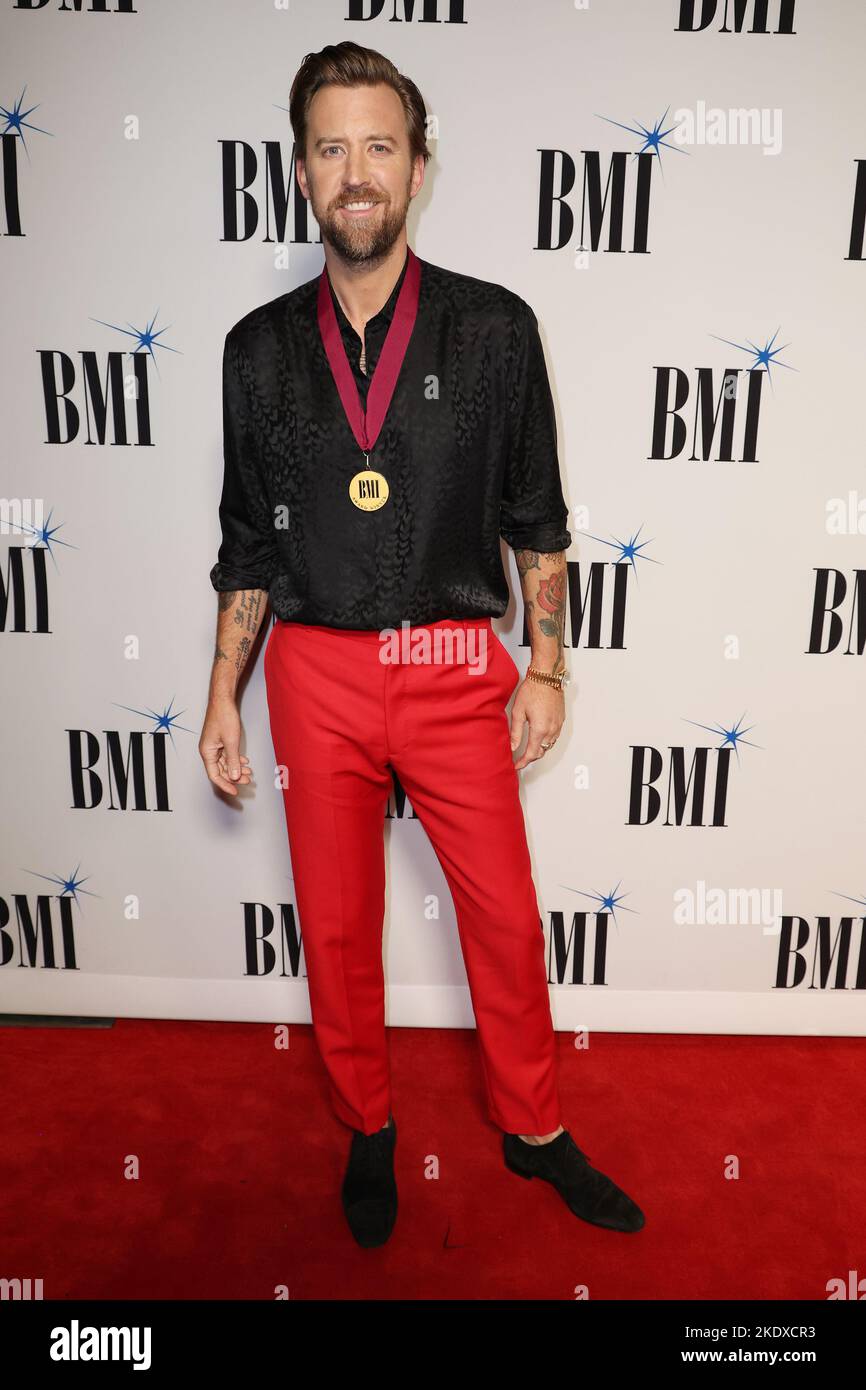 Nashville, Stati Uniti. 08th Nov 2022. Charles Kelley arriverà al 67th° BMI Country Awards, che si terrà presso il BMI Building il 8 novembre 2022 a Nashville, Tennessee. © Curtis Hilbun/AFF-USA.COM Credit: AFF/Alamy Live News Foto Stock