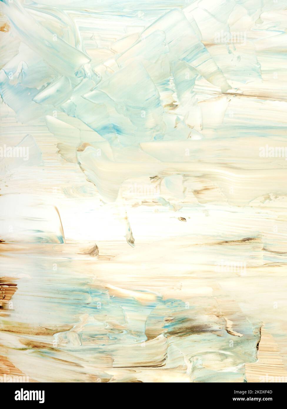 Paesaggio Abstrac. Pittura originale. Disegno a mano, stile impressionista, texture colore bianco e nero con spazio copia, pennellate di vernice, art back Foto Stock