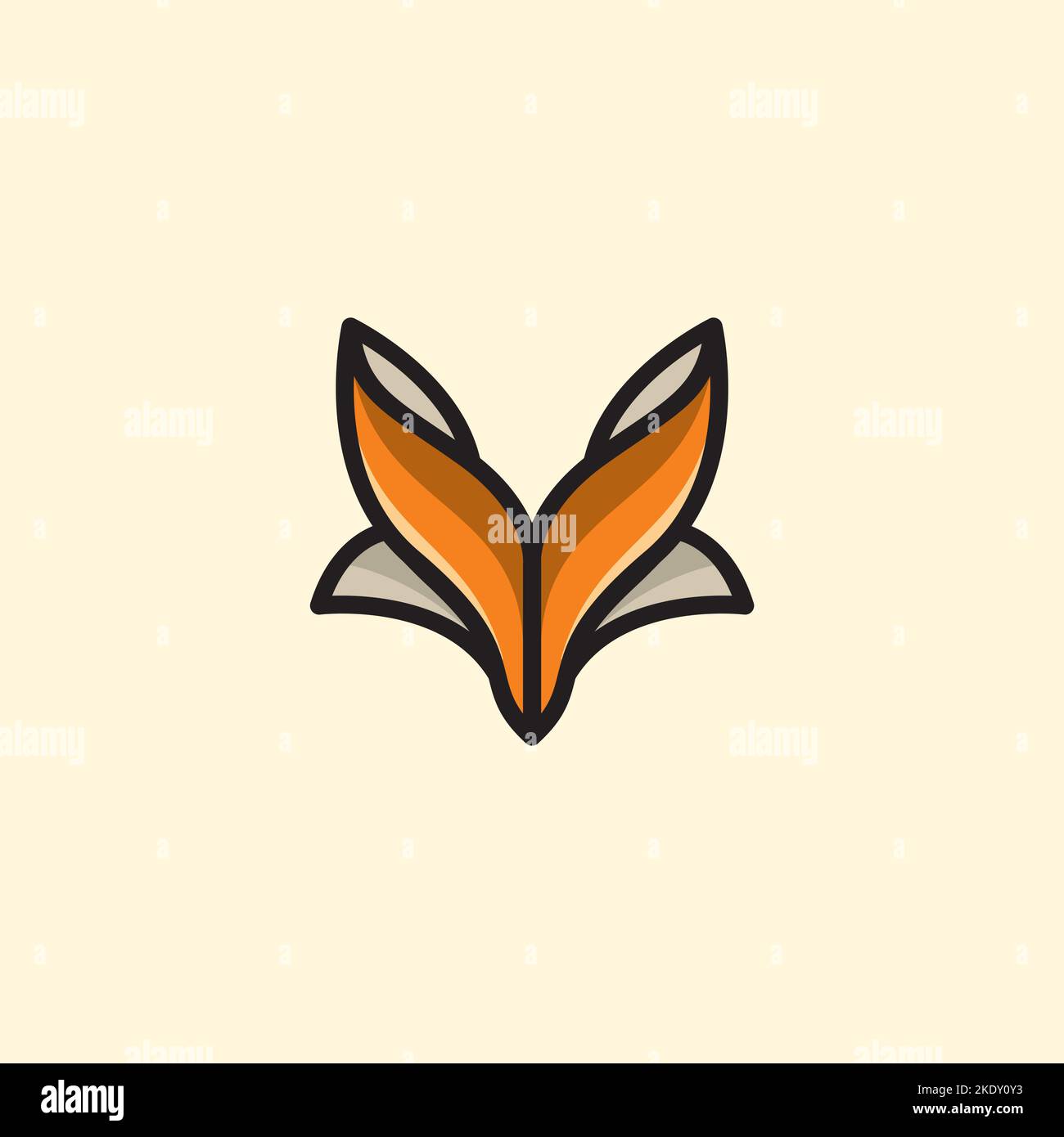 Fox Logo Vector Illustration, Fox Icon, Fox Abstract Design Illustrazione Vettoriale
