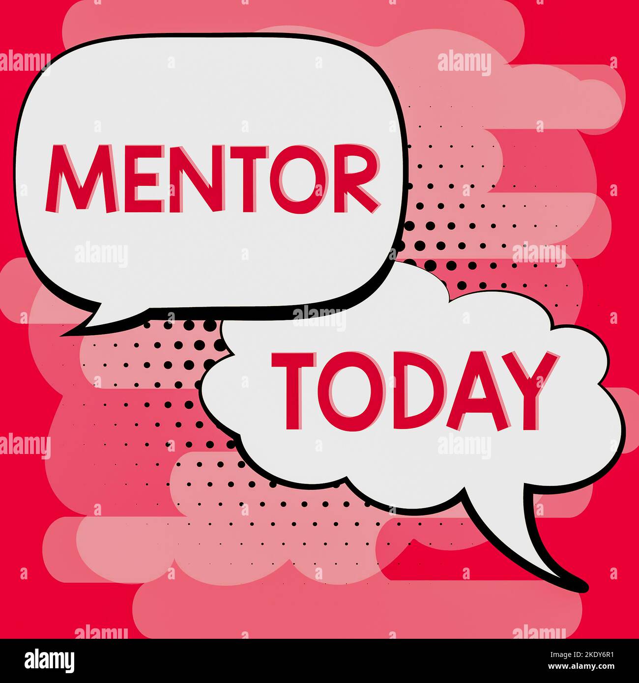 Didascalia di testo Presentazione della guida, concetto aziendale la persona che forma e guida qualcuno che ha il potenziale Foto Stock