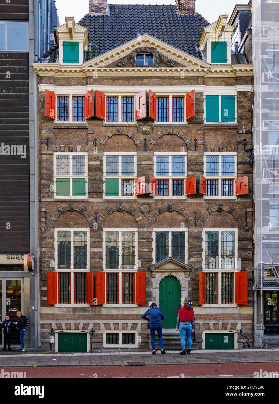 Renbrandt's House Museum ad Amsterdam Olanda Paesi Bassi Foto Stock