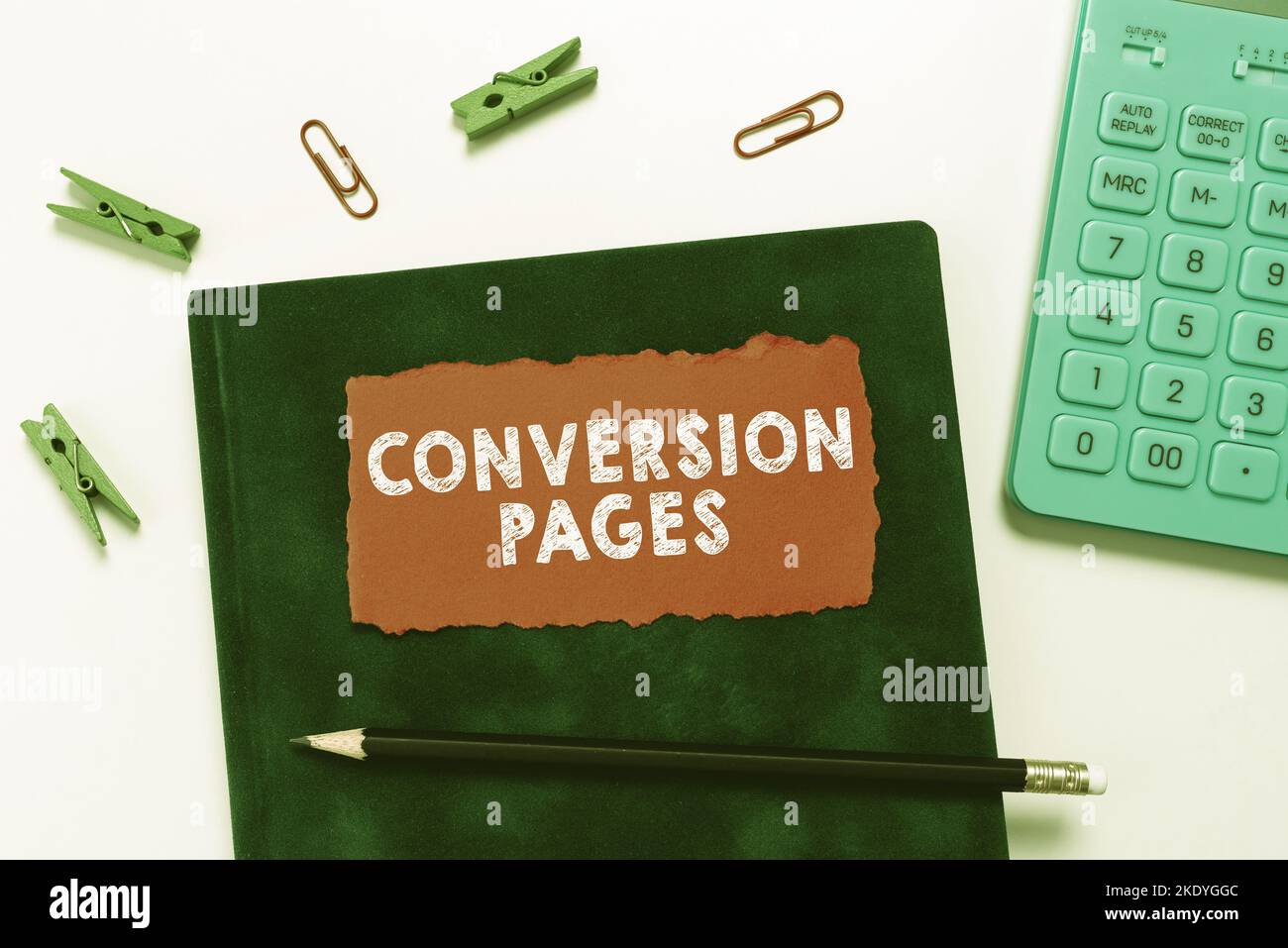 Concettuale Caption Conversion Pages, Business Concept viene visualizzato in risposta a un clic su un motore di ricerca Foto Stock