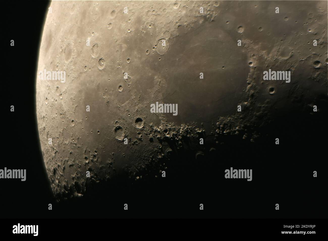 La superficie della luna Foto Stock