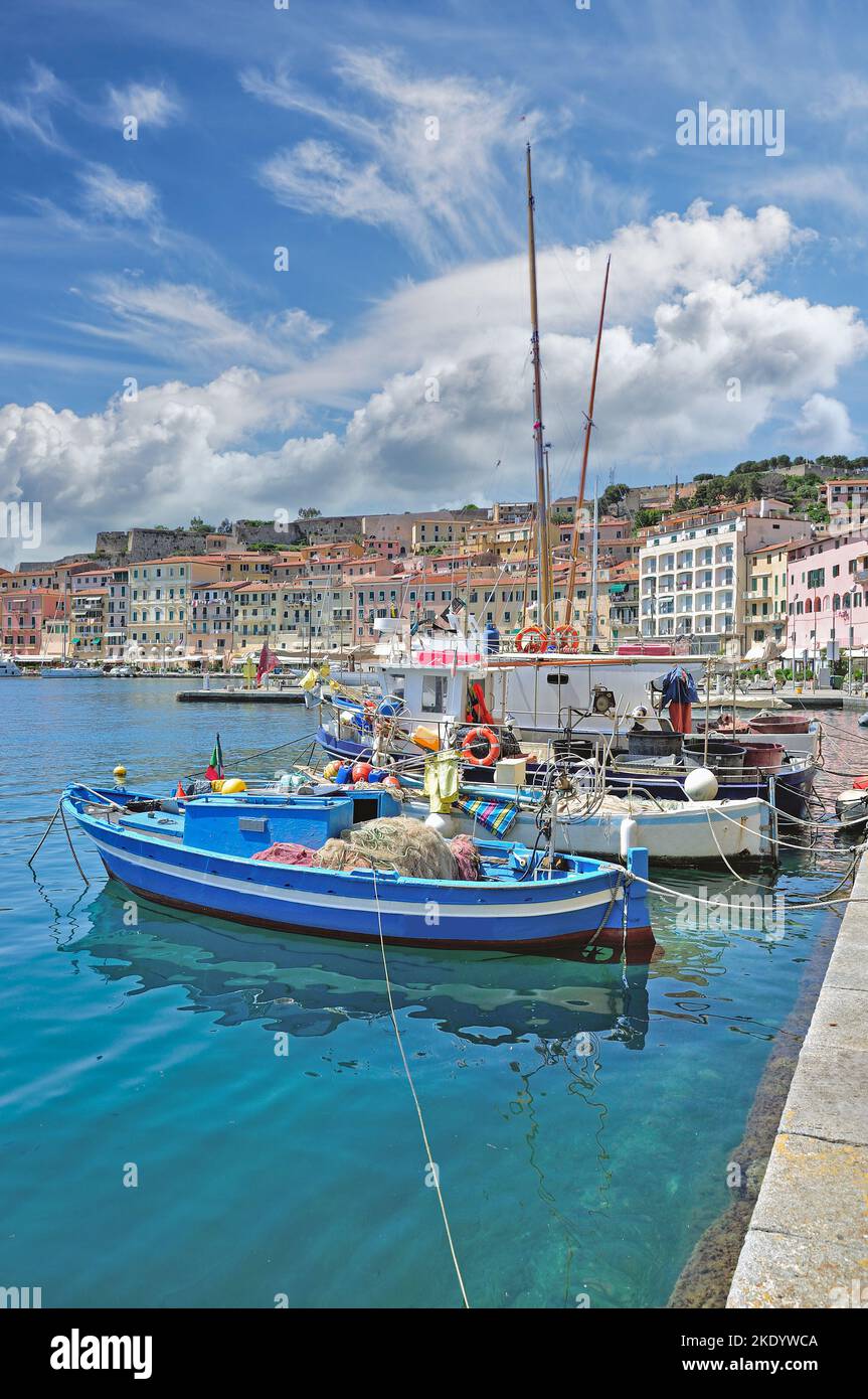 Portoferraio,Isola d'Elba,Toscana,Mar mediterraneo,Italia Foto Stock