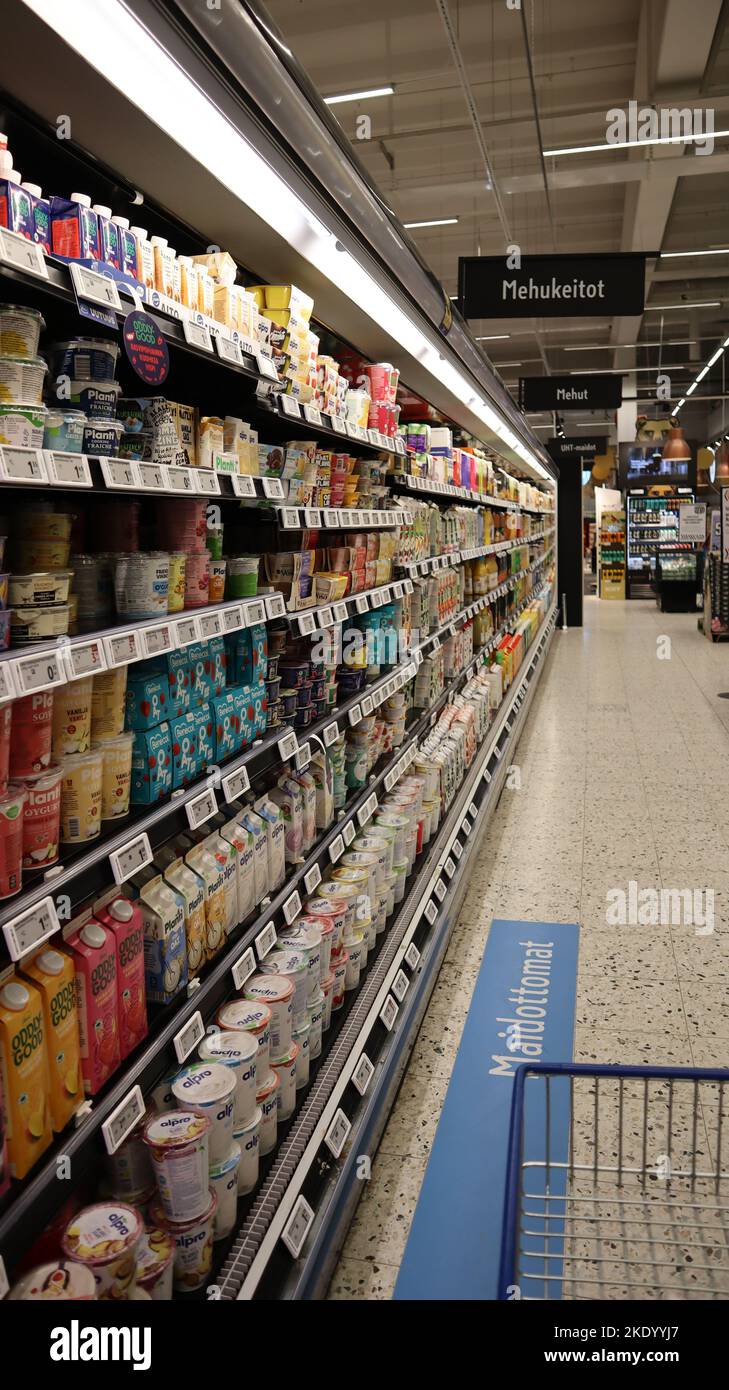 Negozio di alimentari corsia Foto Stock