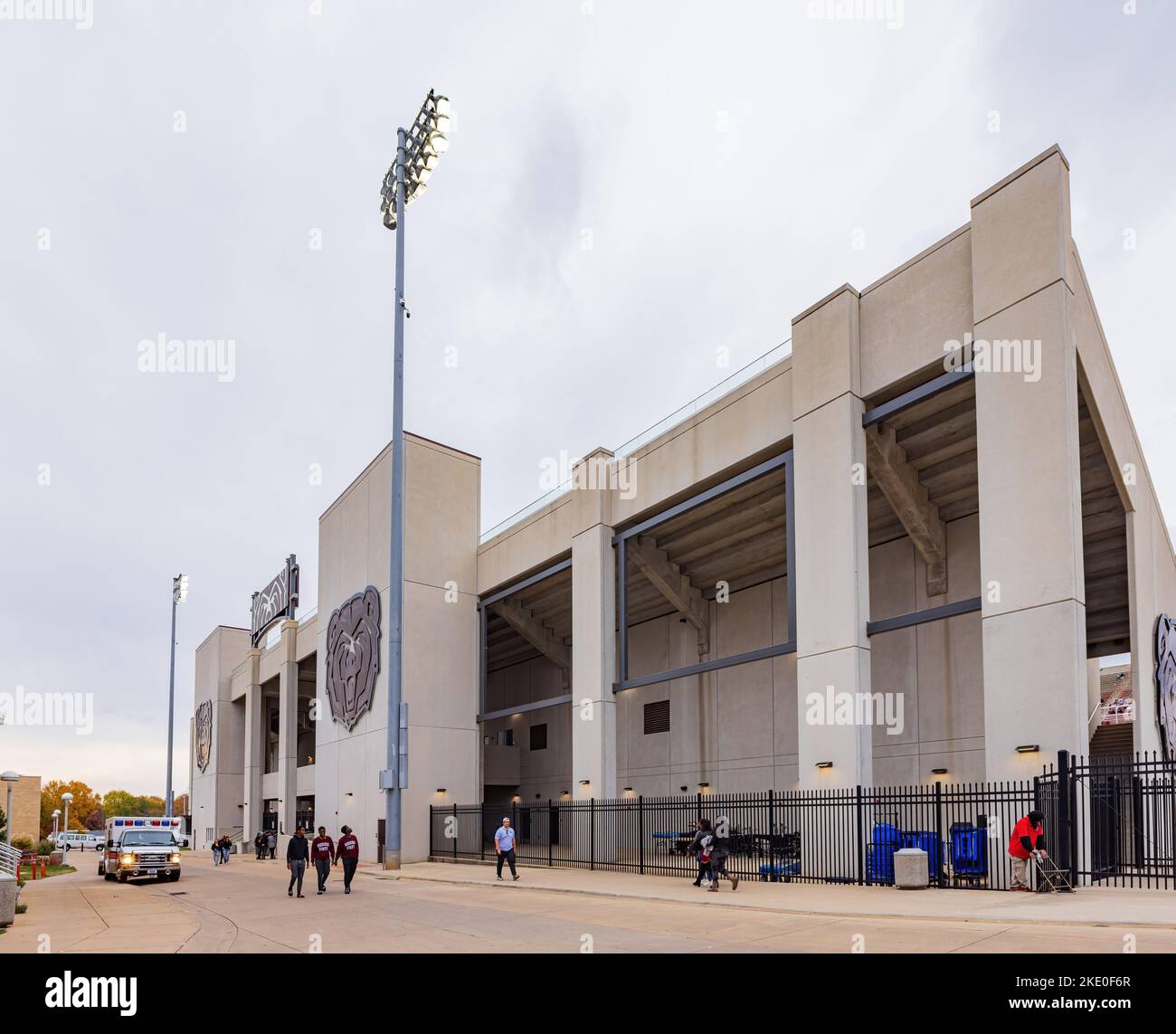 Missouri, OTT 29 2022 - Vista esterna del cancello del Robert W. Plaster Stadium Foto Stock