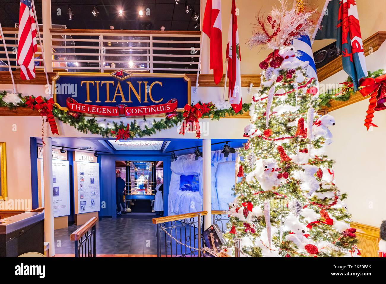 Missouri, OTT 29 2022 - Vista interna dell'attrazione del Museo DEL TITANIC Foto Stock