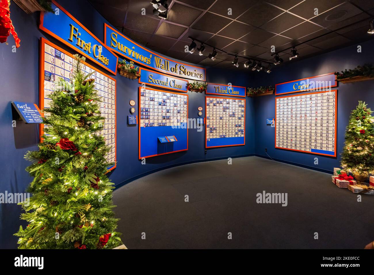 Missouri, OTT 29 2022 - Vista interna dell'attrazione del Museo DEL TITANIC Foto Stock
