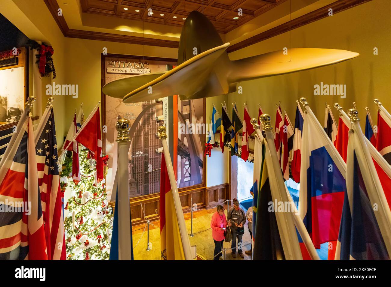 Missouri, OTT 29 2022 - Vista interna dell'attrazione del Museo DEL TITANIC Foto Stock