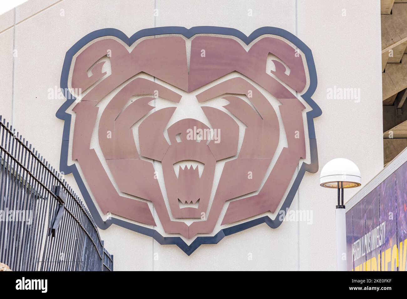 Missouri, OTT 29 2022 - segno dell'orso dello Stadio Betty and Bobby Allison South Foto Stock