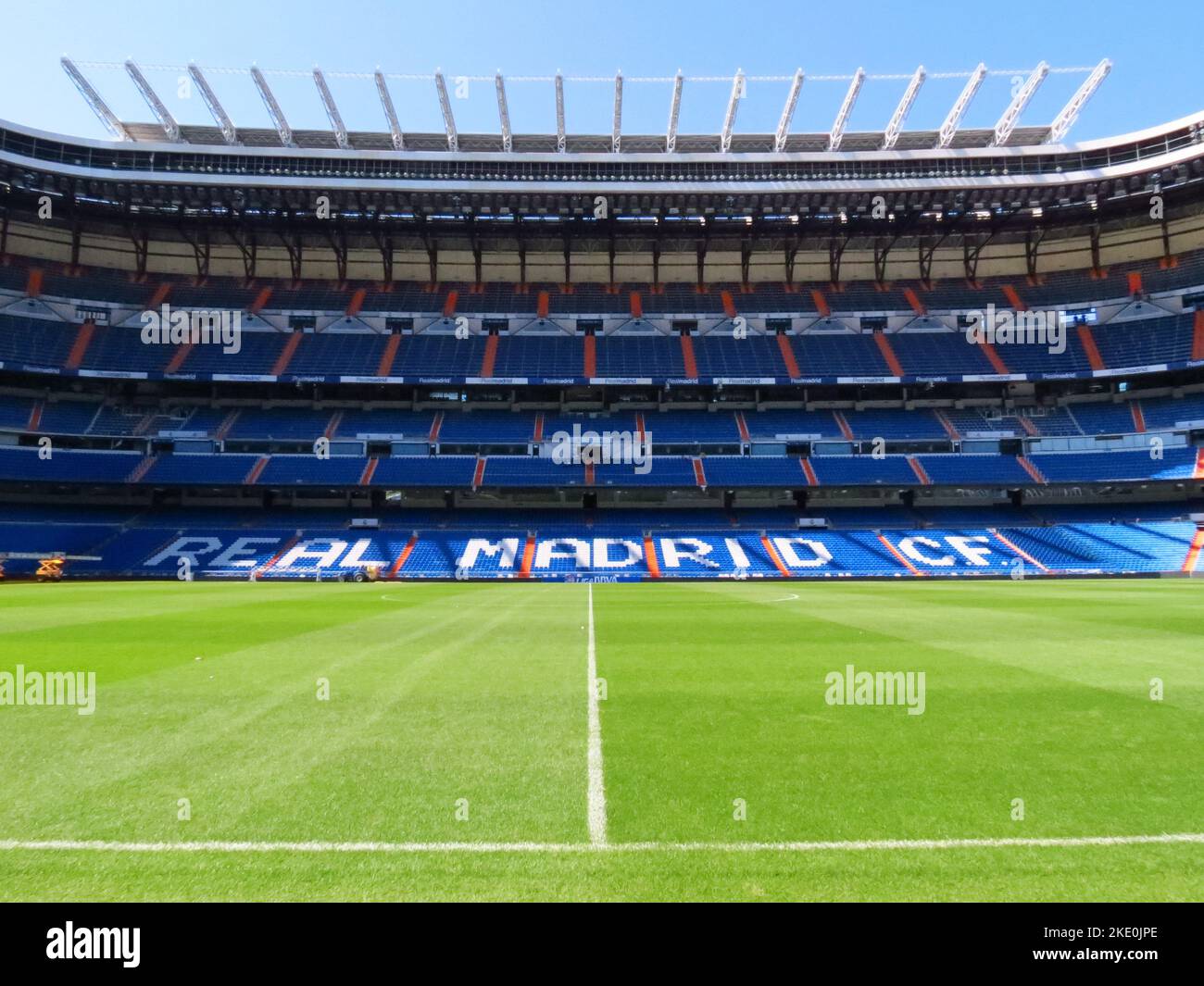 Il famoso stadio Santiago Bernabeu Foto Stock