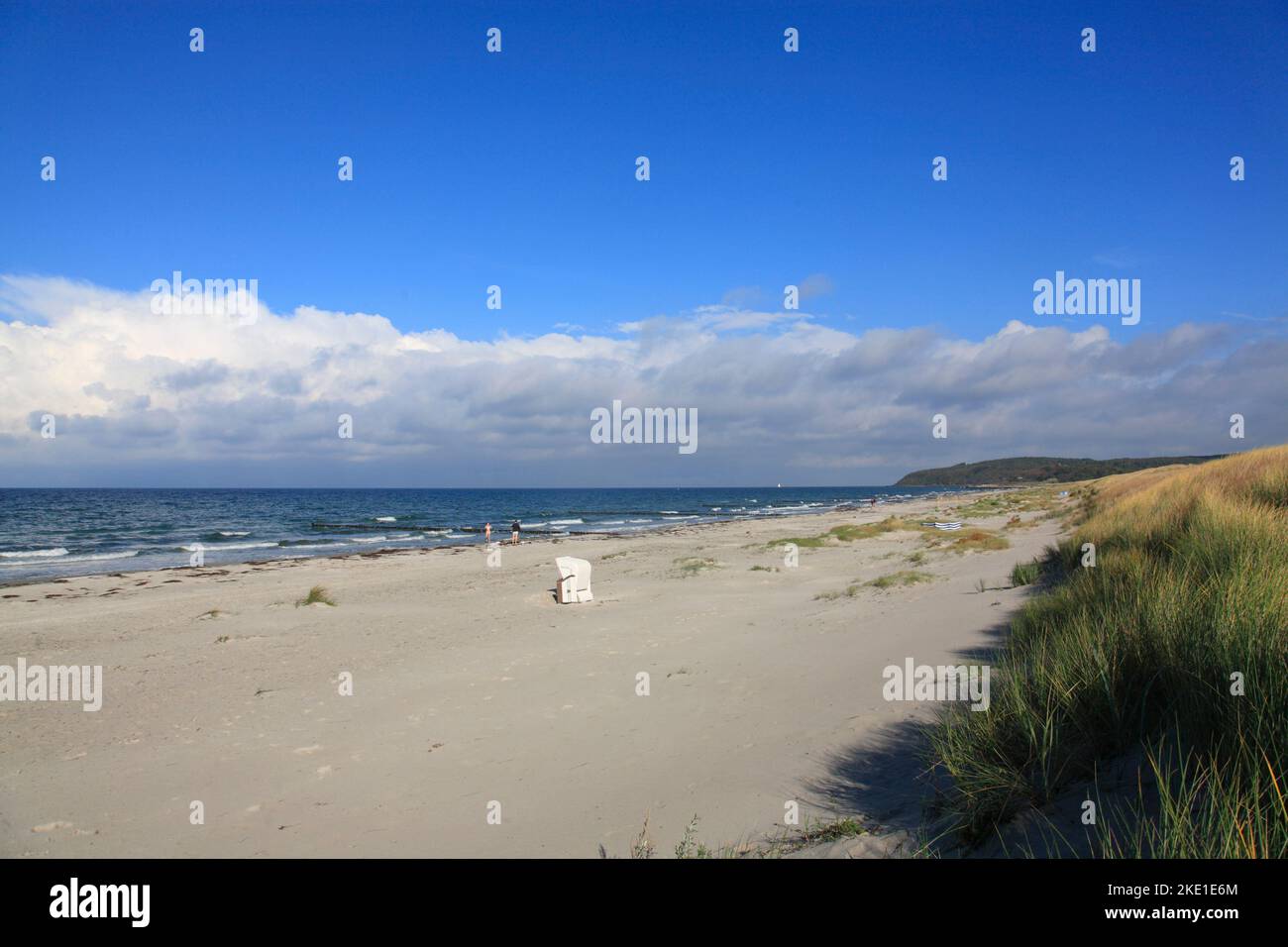 Spiaggia a Vitte, Hiddensee Island, Mar Baltico, Meclemburgo Pomerania occidentale, Germania Foto Stock