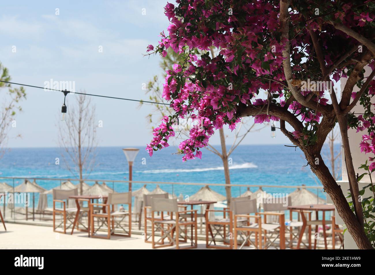 Foto della mia vacanza estiva sulla spiaggia di Drymades Foto Stock