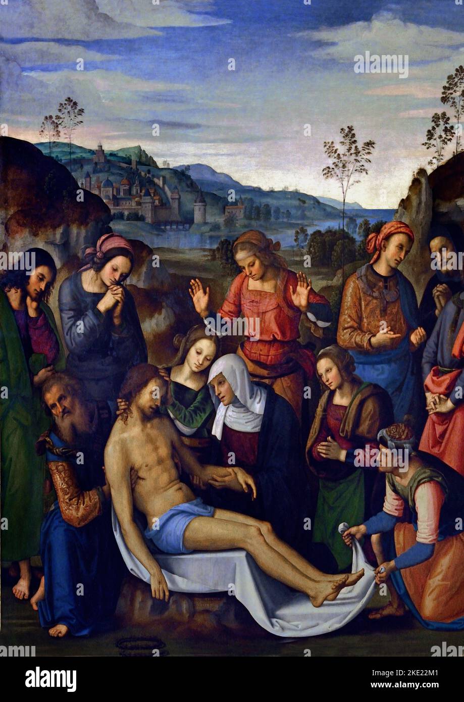 Lamenti sul Cristo morto Pietro Perugino (Città della Pieve, Perugia 1448 circa – Fontignano, Perugia 1523) Piti Place Firenze, Italia, italiano. Foto Stock