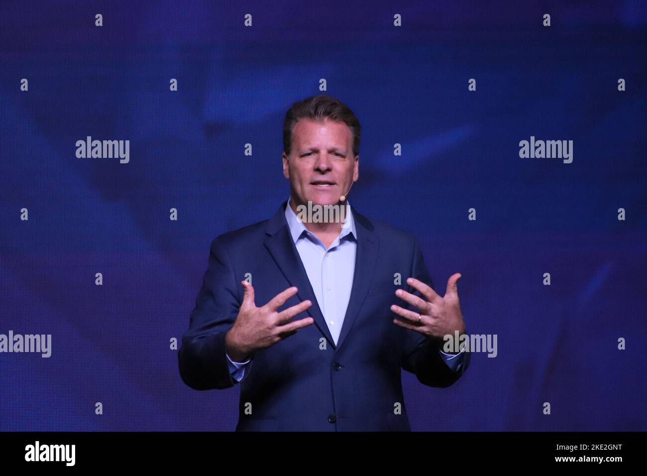 Rio de Janeiro, Brasile. 08th Nov 2022. DaN Cockerell, ex Vicepresidente del Walt Disney World, durante la settimana dell'innovazione di Rio, a Pier Mauá, nel centro di Rio de Janeiro, questo martedì 8th. (Foto Charles Sholl/Brazil Photo Press) Credit: Brazil Photo Press/Alamy Live News Foto Stock