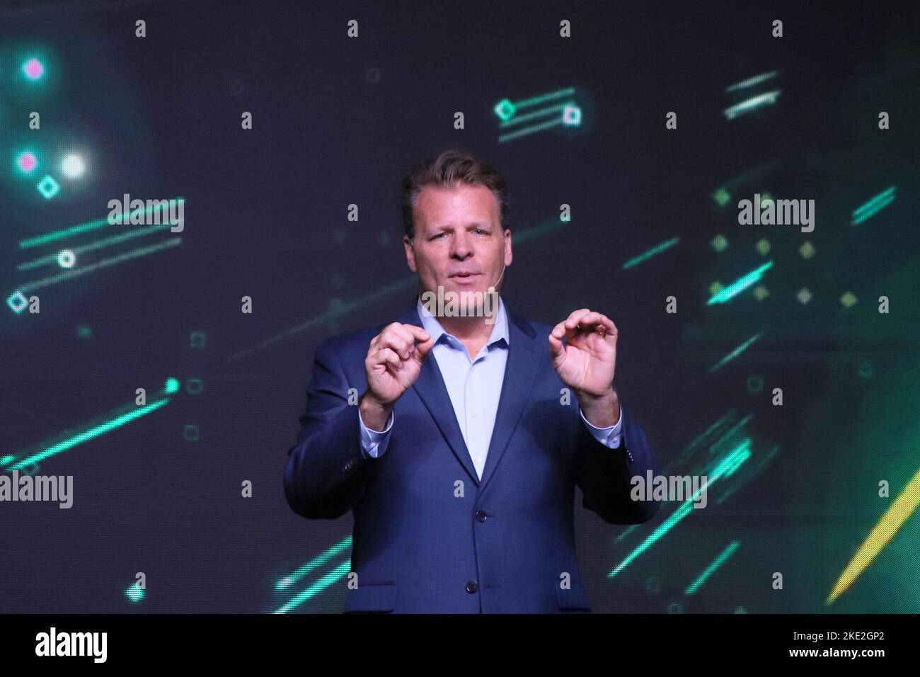 Rio de Janeiro, Brasile. 08th Nov 2022. DaN Cockerell, ex Vicepresidente del Walt Disney World, durante la settimana dell'innovazione di Rio, a Pier Mauá, nel centro di Rio de Janeiro, questo martedì 8th. (Foto Charles Sholl/Brazil Photo Press) Credit: Brazil Photo Press/Alamy Live News Foto Stock