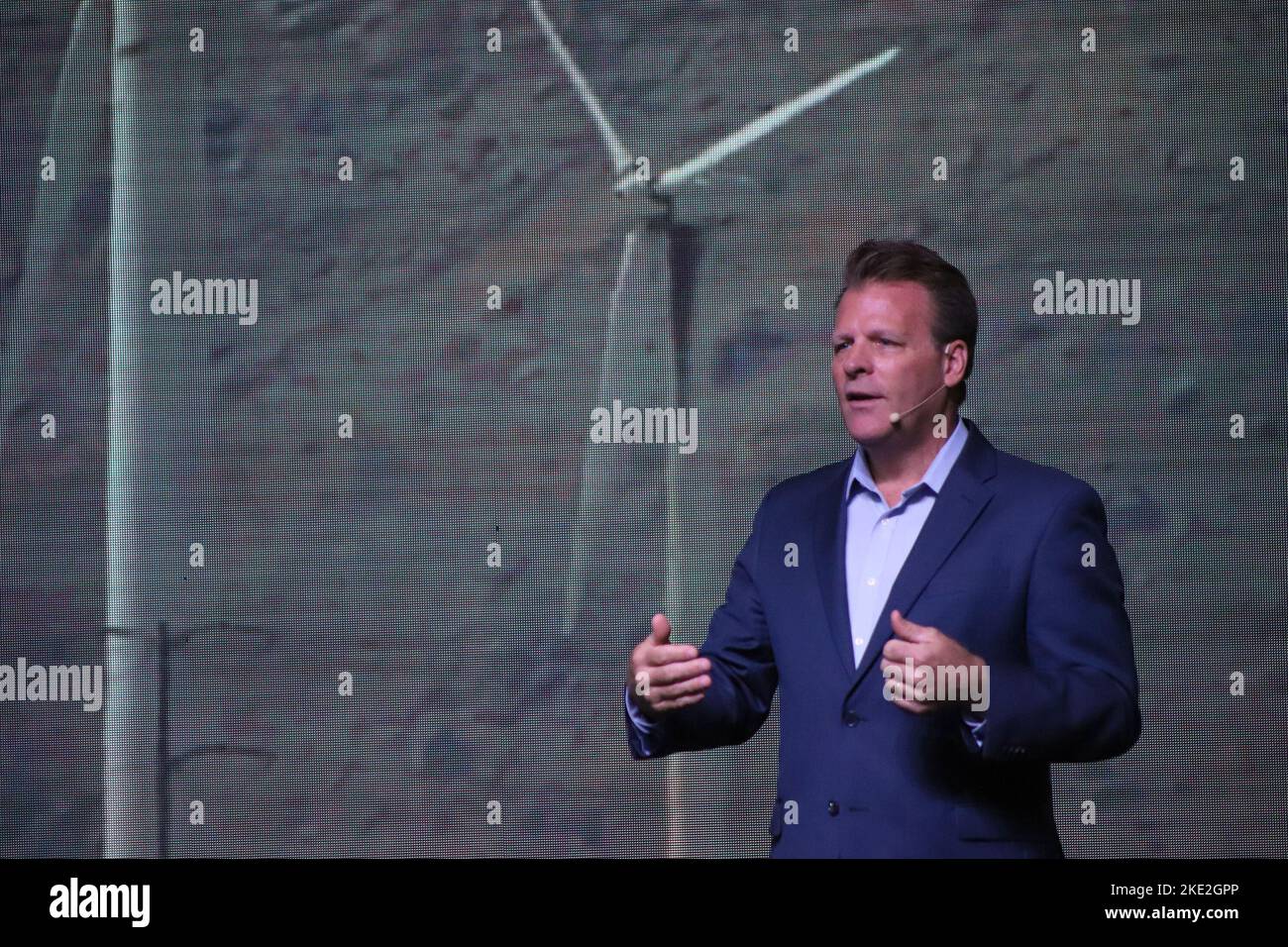 Rio de Janeiro, Brasile. 08th Nov 2022. DaN Cockerell, ex Vicepresidente del Walt Disney World, durante la settimana dell'innovazione di Rio, a Pier Mauá, nel centro di Rio de Janeiro, questo martedì 8th. (Foto Charles Sholl/Brazil Photo Press) Credit: Brazil Photo Press/Alamy Live News Foto Stock