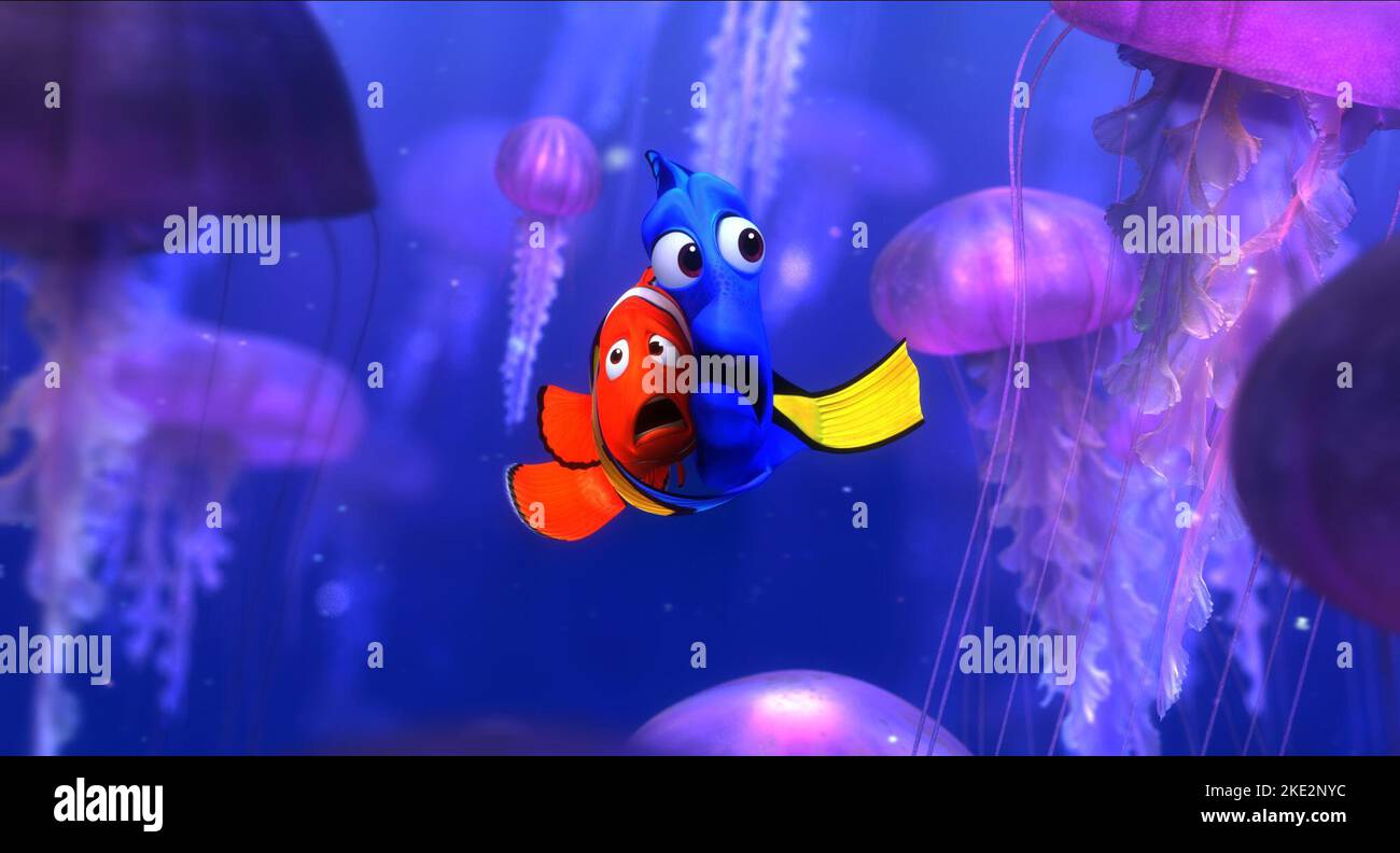 RICERCA NEMO, MARLIN, DORY - RENDERING FINALE (5 DI 5), 2003 Foto Stock