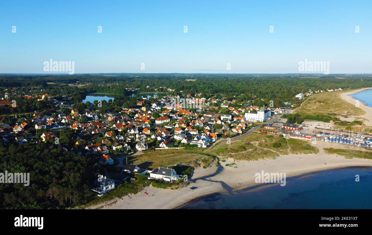 Hornbaek - Danimarca [Drone] Foto Stock