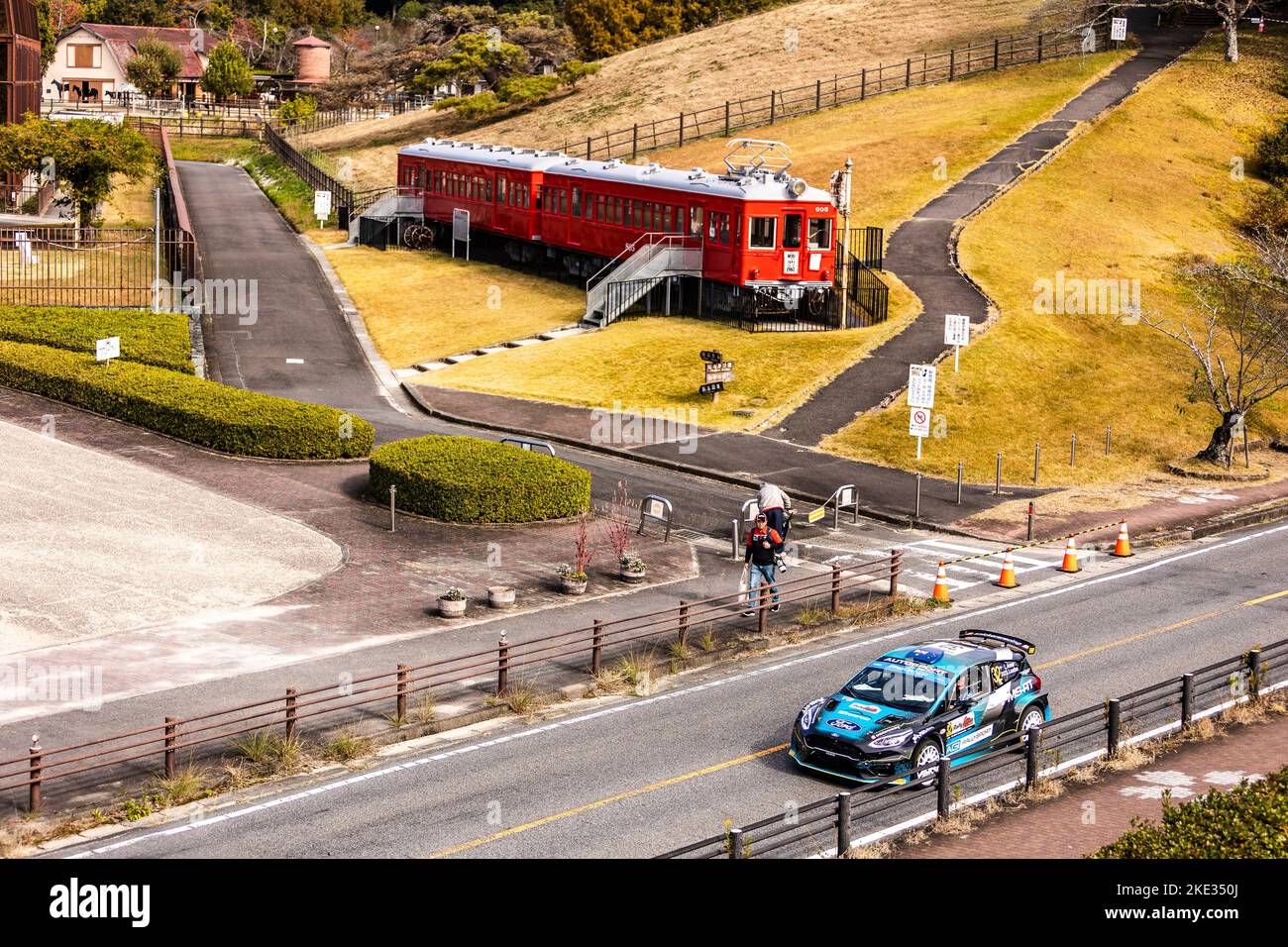 32 ANEAR Luke (aus), SARANDIS Andrew (aus), Ford Fiesta Mk II, azione durante il Rally Giappone 2022, 13th° round del WRC World Rally Car Championship 2022, dal 10 al 13 novembre 2022 a Nagoya, Giappone - Foto Nikos Katikis / DPPI Foto Stock